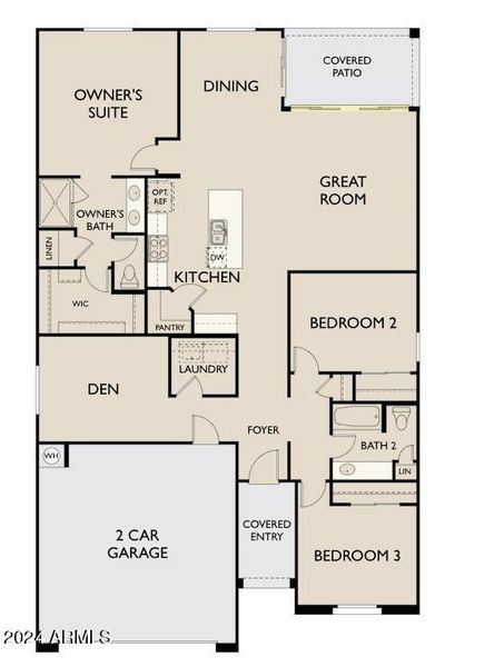 Floorplan (L) - Marigold - 4-Panel Slide