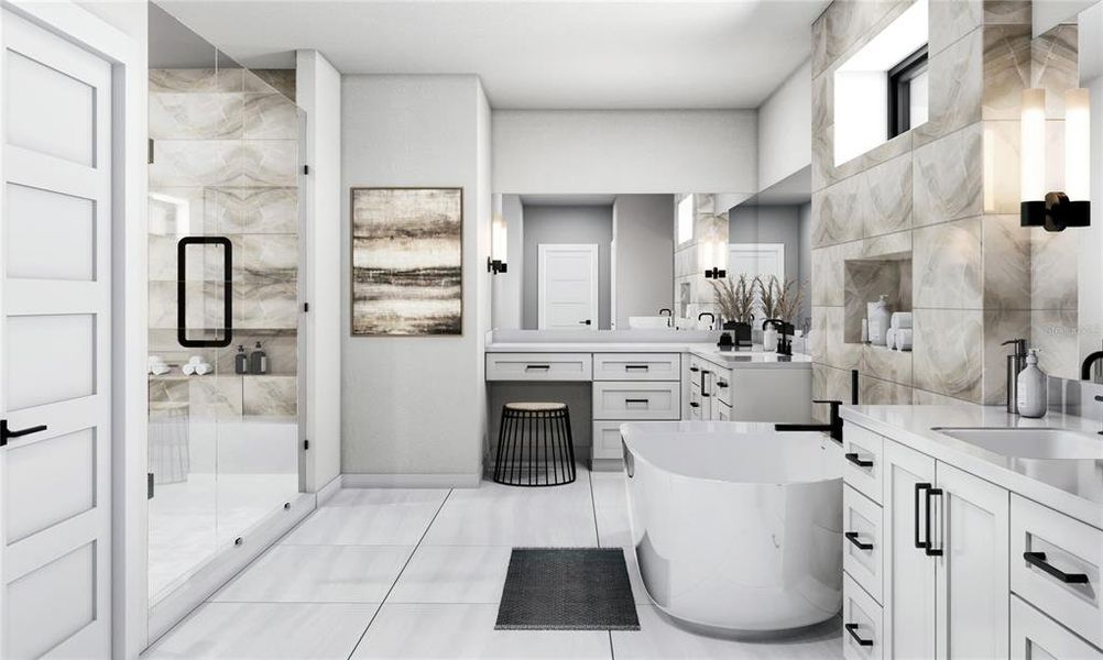 Furnished interior view inside a new home in , Treasure Island (Image 7). Furnished interior view inside a new home in , Treasure Island (Image 7).