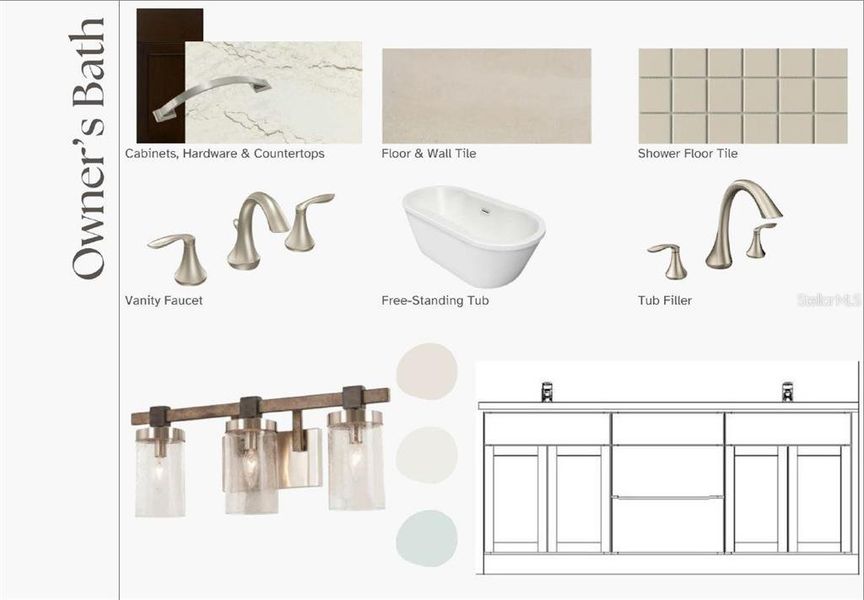 LV36 Derby Timeless Artisan Owner's Bath