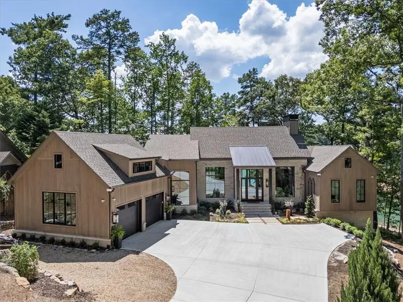 Front exterior of a new home in , Gainesville, GA, highlighting curb appeal (Image 20). Front exterior of a new home in , Gainesville, GA, highlighting curb appeal (Image 20).