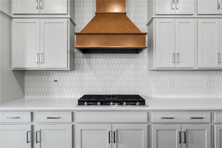 Culinary adventures await with a sleek gas cooktop