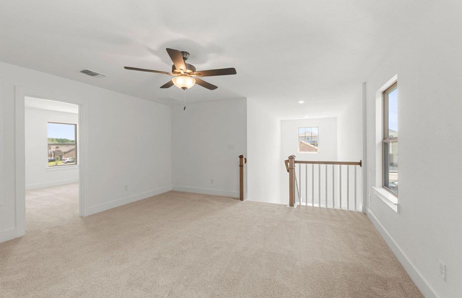 Spacious, unfurnished interior of a new home in Saddleback at Santa Rita Ranch, Liberty Hill (Image 10). Spacious, unfurnished interior of a new home in Saddleback at Santa Rita Ranch, Liberty Hill (Image 10).