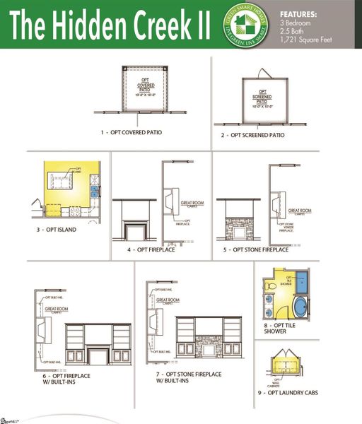 2D floor plan layout of this home in Hazelwood, Boiling Springs, SC (Image 3).