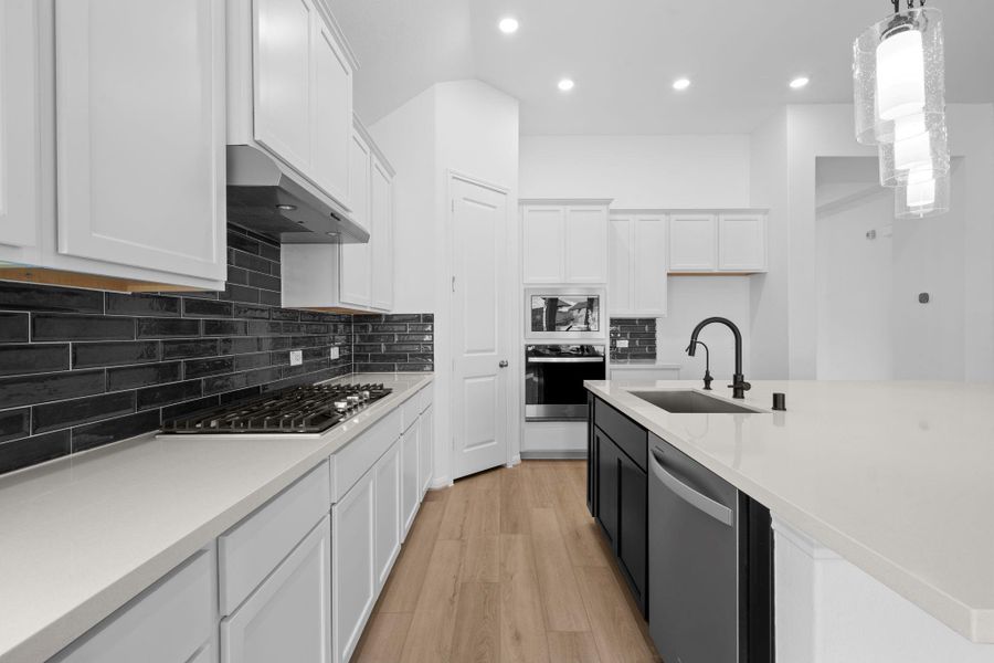 Furnished interior view inside a new home in Bridgeland, Cypress (Image 6).