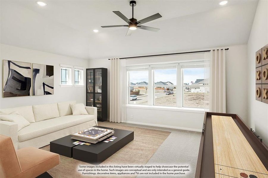 Furnished interior view inside a new home in Sutton Fields, Celina (Image 14).