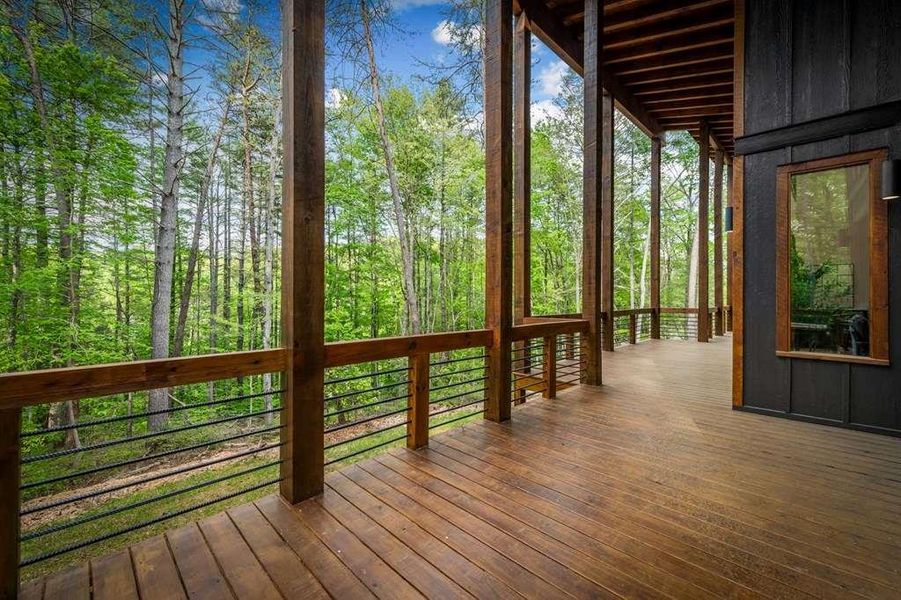 Exterior details and patio area of a home in , Blue Ridge (Image 49).