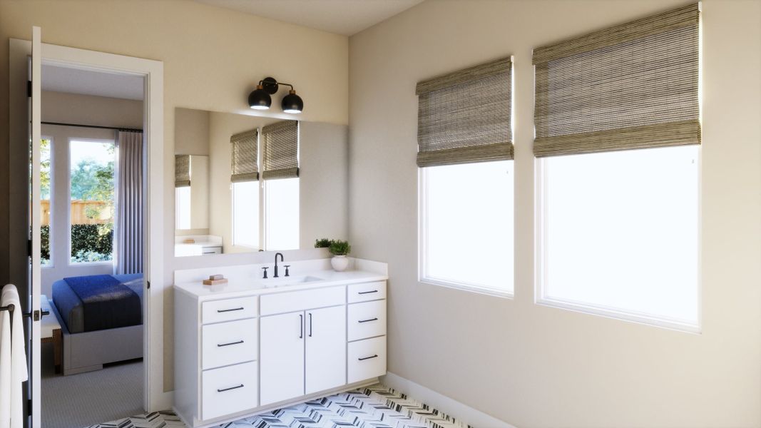 Representative furnished interior of a home built from the 5054 by Risewell Homes in Freedom at Anthem, Kyle (Image 12).