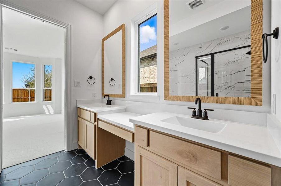 Furnished interior view inside a new home in Trinity Falls, McKinney (Image 20).