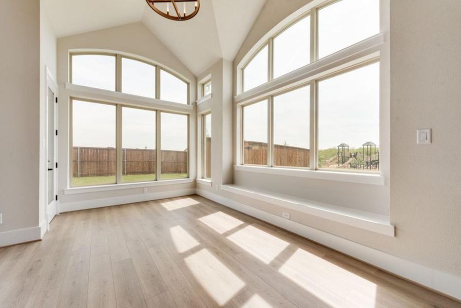 Spacious, unfurnished interior of a new home in Park Place, Prosper (Image 35). Spacious, unfurnished interior of a new home in Park Place, Prosper (Image 35).