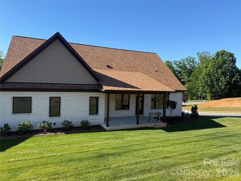 Exterior details and patio area of a home in , Conover (Image 19).
