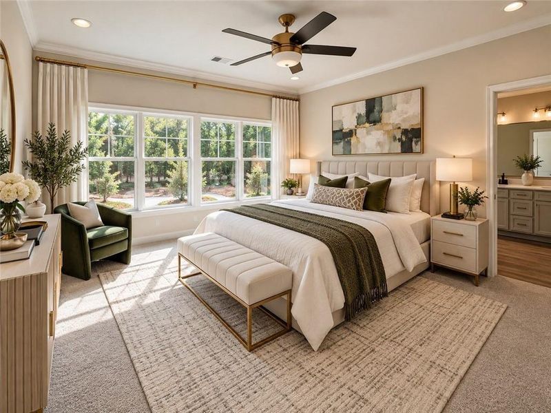 Furnished interior view inside a new home in Serenity, Hapeville (Image 7).
