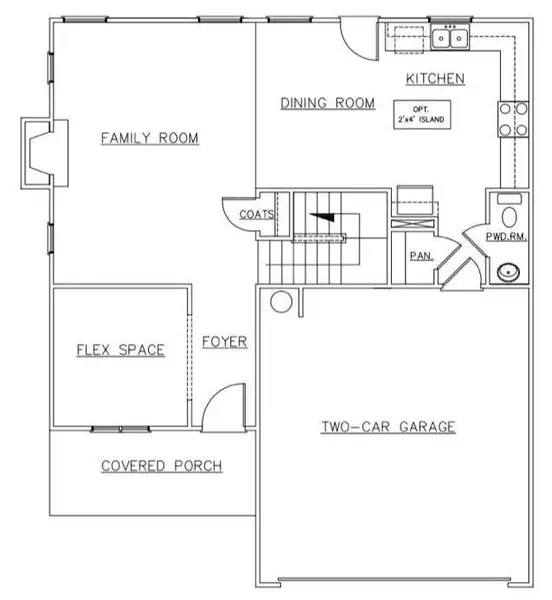 2D floor plan layout of this home in Benson Estates, Dallas, GA (Image 4).