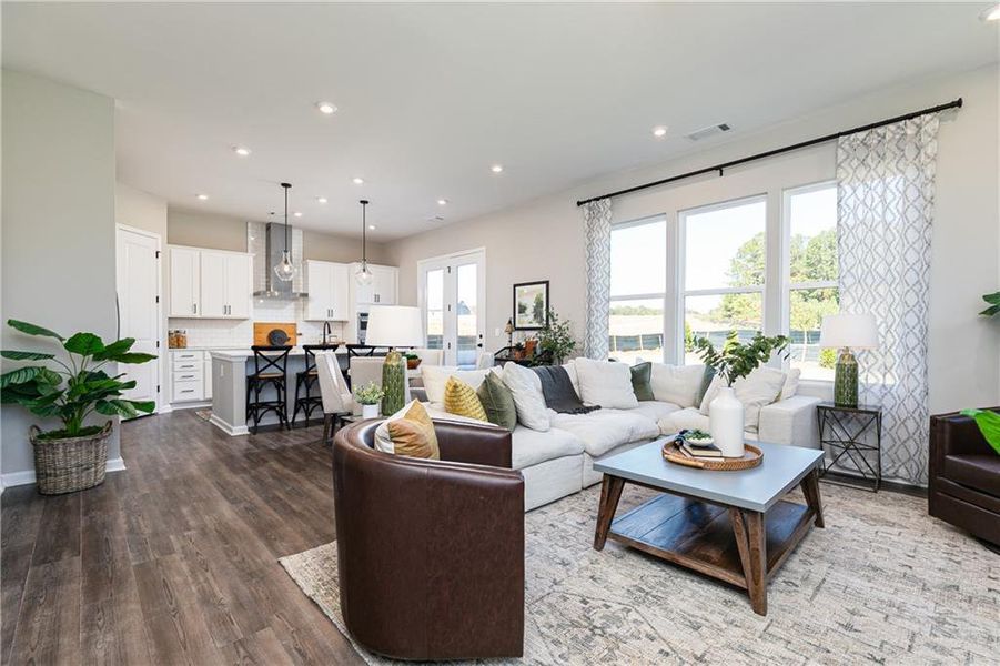 Furnished interior view inside a new home in Annsbury Park, Lilburn (Image 13).