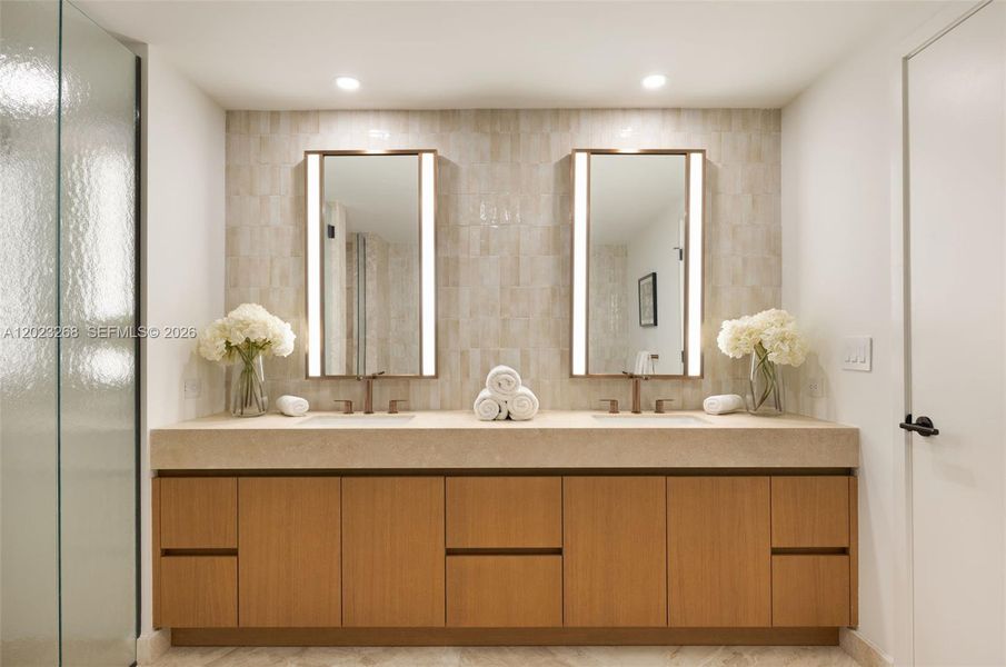 Furnished interior view inside a new home in , Bay Harbor Islands (Image 9).