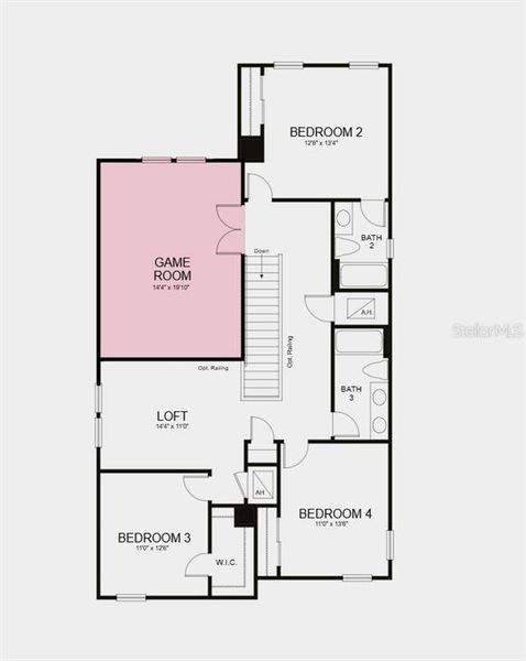 2D floor plan layout of this home in Tiburon, Nokomis, FL (Image 6). 2D floor plan layout of this home in Tiburon, Nokomis, FL (Image 6).