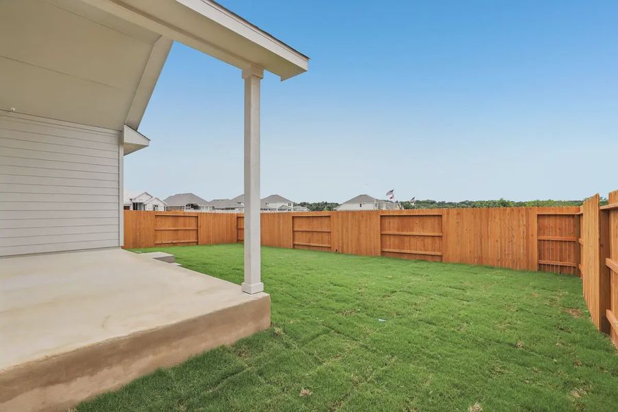 Exterior details and patio area of a home in Stream Waters, Seguin (Image 21). Exterior details and patio area of a home in Stream Waters, Seguin (Image 21).