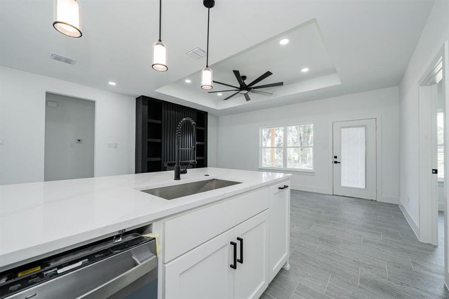 Furnished interior view inside a new home in , Malakoff (Image 14).