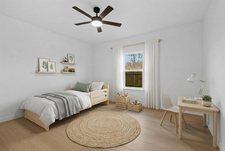 Furnished interior view inside a new home in , Dallas (Image 12).