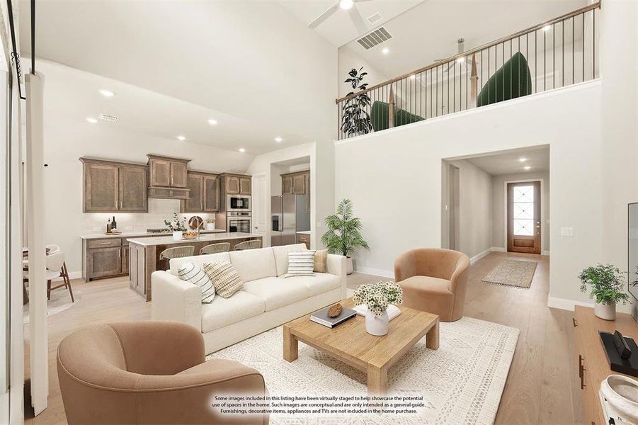 Furnished interior view inside a new home in Timberbrook 3B-4A, Justin (Image 14).