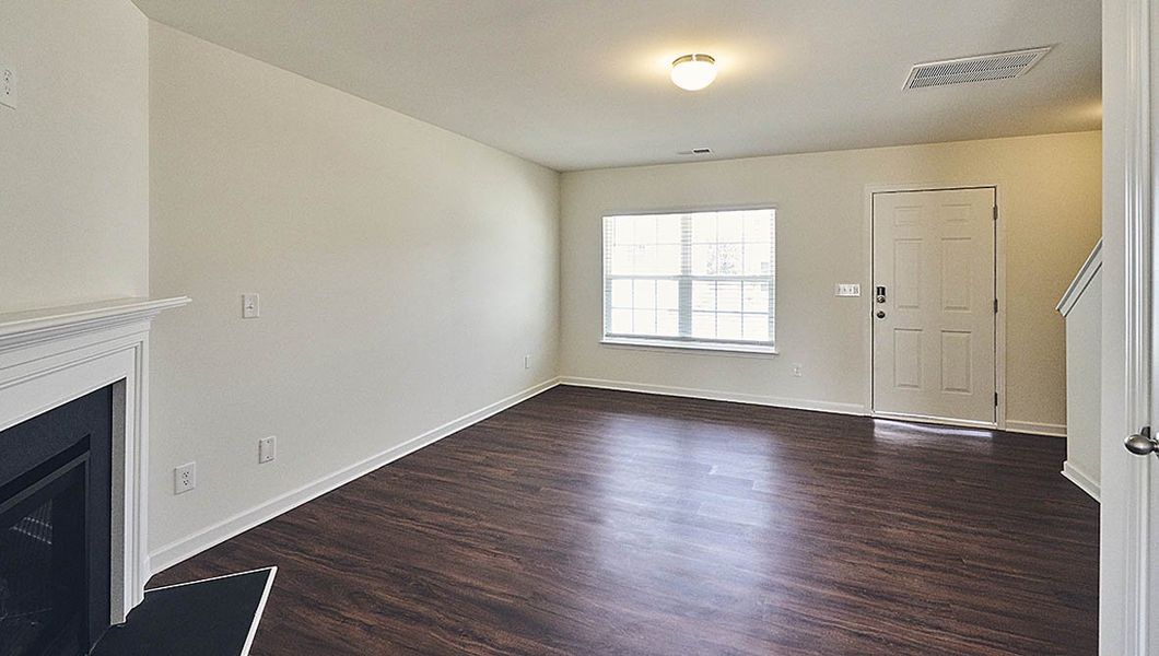 Representative unfurnished interior of a home built from the Rachel by D.R. Horton in Fishel Village, Winston-Salem (Image 12). Representative unfurnished interior of a home built from the Rachel by D.R. Horton in Fishel Village, Winston-Salem (Image 12).