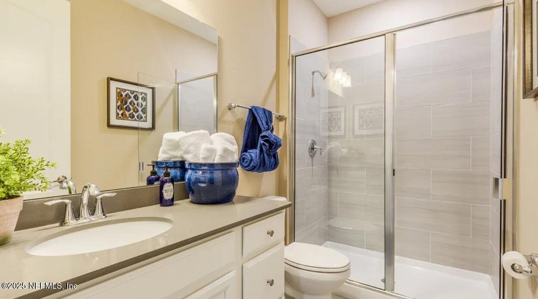 Furnished interior view inside a new home in Silver Falls Single Family at SilverLeaf: Silver Falls 60s at SilverLeaf, St. Augustine (Image 18).