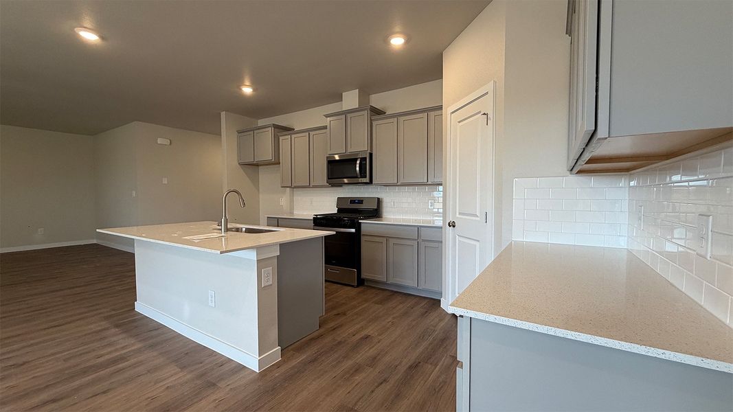 Furnished interior view inside a new home in The Lakes Northwest, Robstown (Image 6).