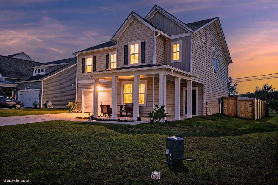 Exterior details and patio area of a home in Heron's Walk at Summers Corner, Summerville (Image 3).