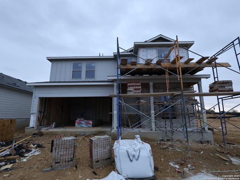 In-progress construction of a new home in Mesquite Ridge, San Antonio, TX (Image 27).