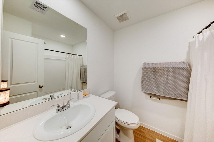 Bathroom #2 with shower and tub