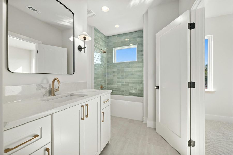 Furnished interior view inside a new home in , Austin (Image 37). Furnished interior view inside a new home in , Austin (Image 37).