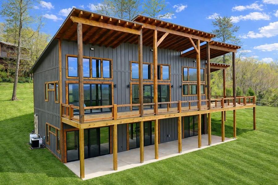 Exterior details and patio area of a home in , Blue Ridge (Image 24). Exterior details and patio area of a home in , Blue Ridge (Image 24).