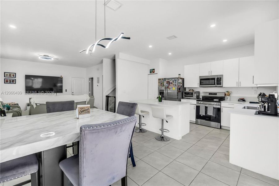 Furnished interior view inside a new home in , Miami (Image 34).