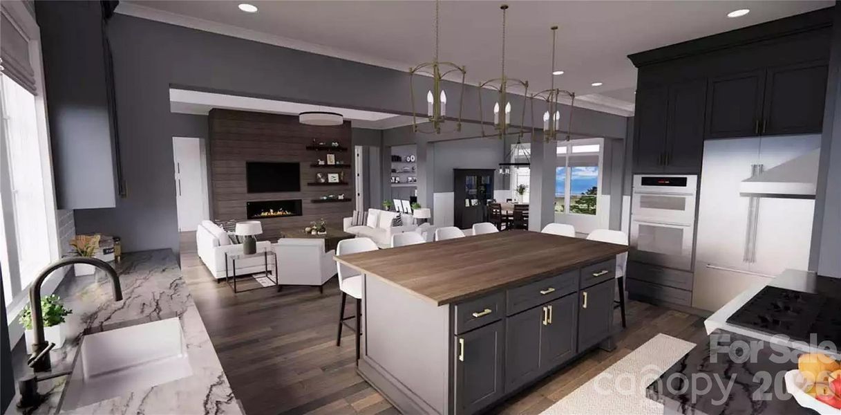 Furnished interior view inside a new home in , Denver (Image 6).