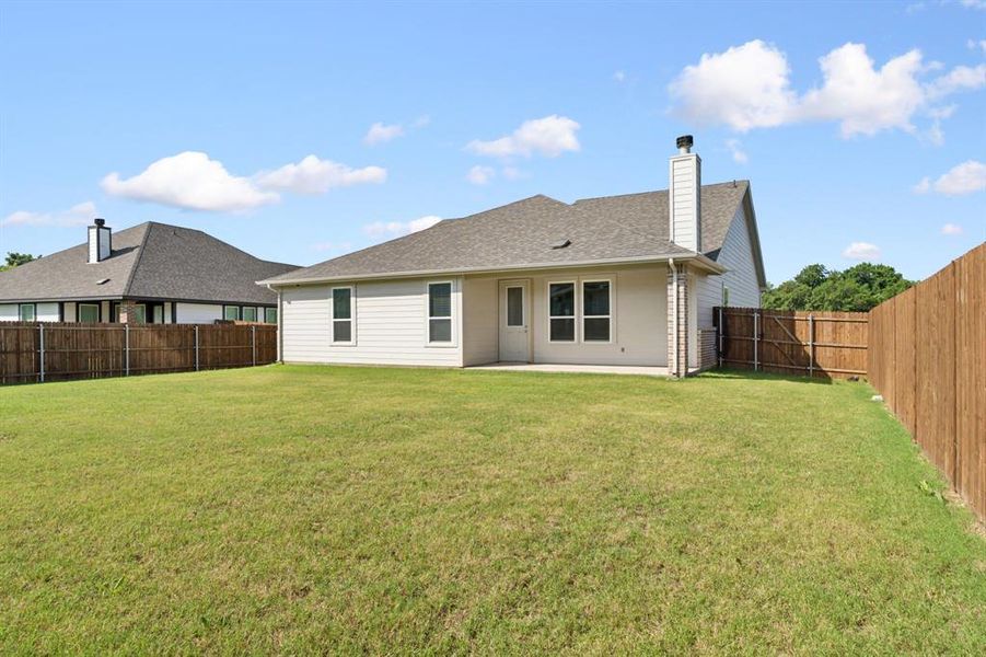 Exterior details and patio area of a home in Holbrook Farm, Springtown (Image 4). Exterior details and patio area of a home in Holbrook Farm, Springtown (Image 4).