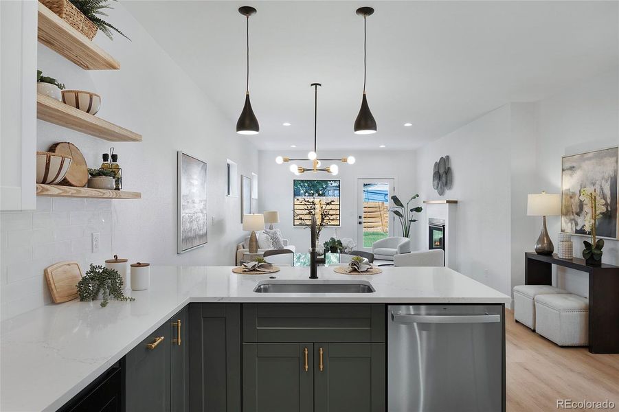 Furnished interior view inside a new home in , Denver (Image 13).