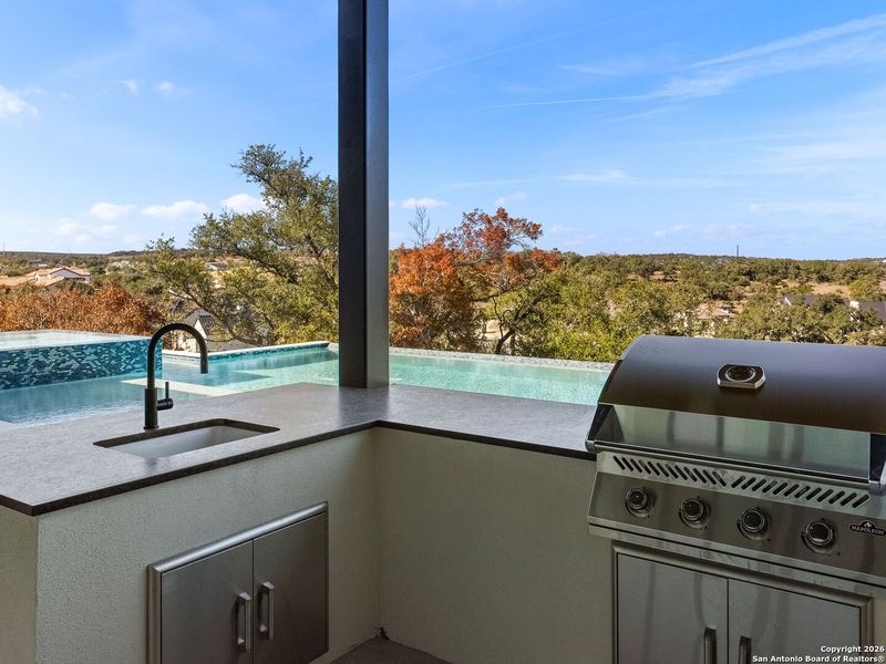 Exterior details and patio area of a home in , Boerne (Image 33).