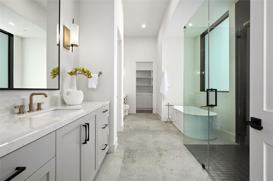 Furnished interior view inside a new home in , Austin (Image 23). Furnished interior view inside a new home in , Austin (Image 23).