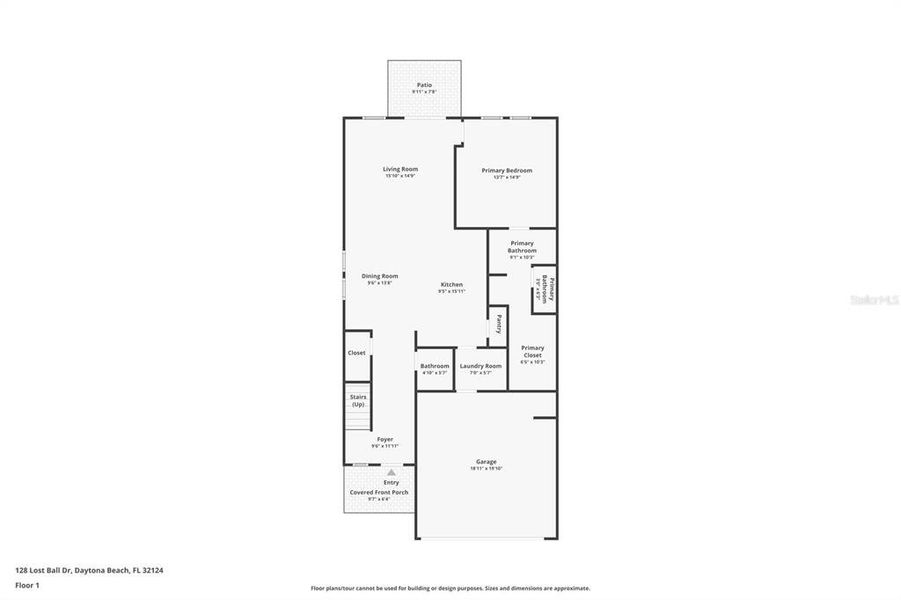 2D floor plan layout of this home in , Daytona Beach, FL (Image 6).