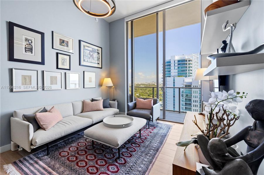 Furnished interior view inside a new home in , Miami (Image 5).