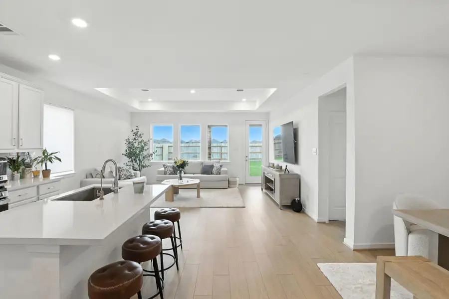 Furnished interior view inside a new home in Bridge Creek 45s and 50s, Cypress (Image 8). Furnished interior view inside a new home in Bridge Creek 45s and 50s, Cypress (Image 8).