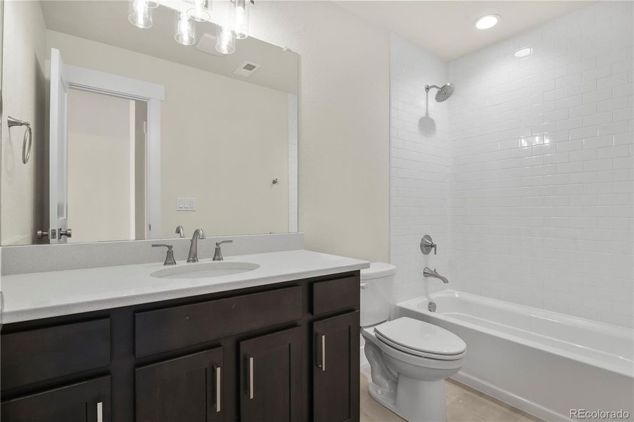 Furnished interior view inside a new home in , Colorado Springs (Image 9).