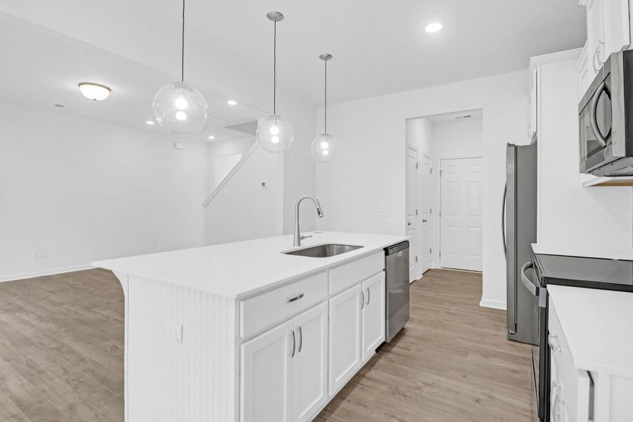 Representative furnished interior of a home built from the Lido by True Homes in Autumn Ridge, High Shoals (Image 4).