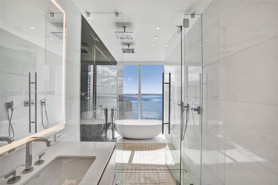 Furnished interior view inside a new home in , Miami (Image 13).