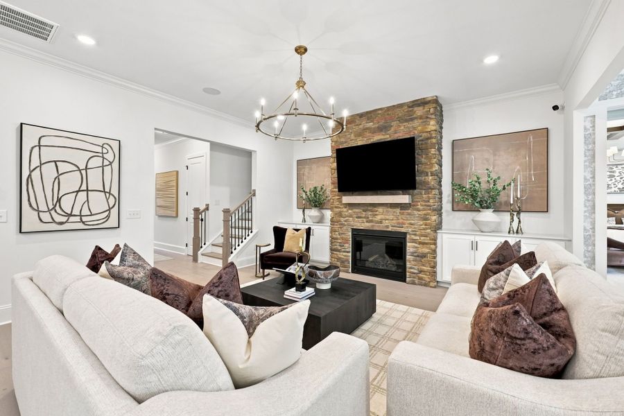 Representative furnished interior of a home built from the The Barrington by Davidson Homes LLC in Ashland, Holly Springs (Image 32).