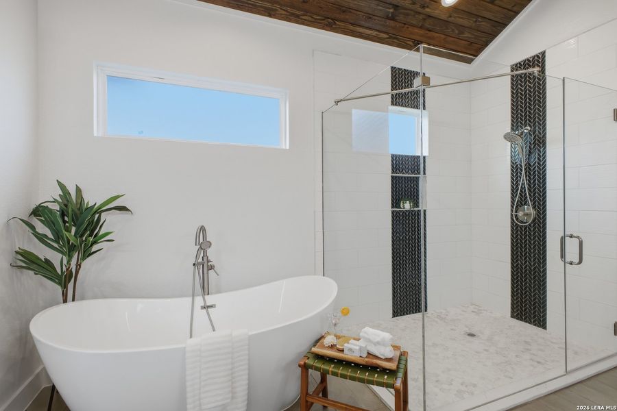Furnished interior view inside a new home in , Blanco (Image 35).