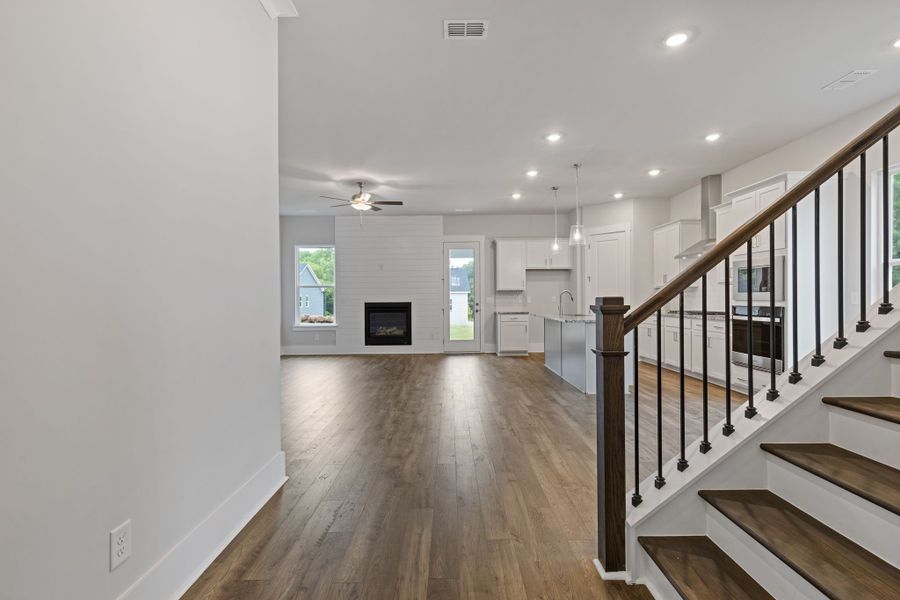 Representative unfurnished interior of a home built from the Canterbury by Crawford Creek Communities in Red Bird Manor, Jefferson (Image 21).