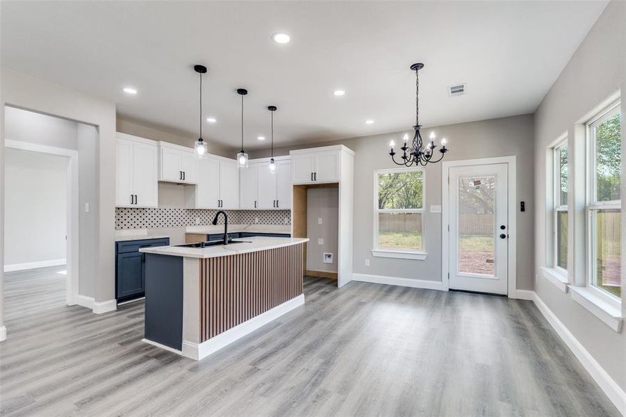 Furnished interior view inside a new home in , Dallas (Image 7).