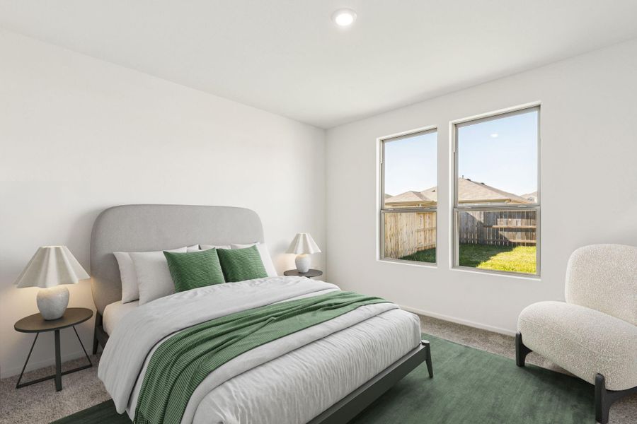 Furnished interior view inside a new home in Mavera, Conroe (Image 10).