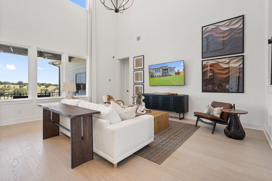 Furnished interior view inside a new home in Lagos Reserve, Manor (Image 10).