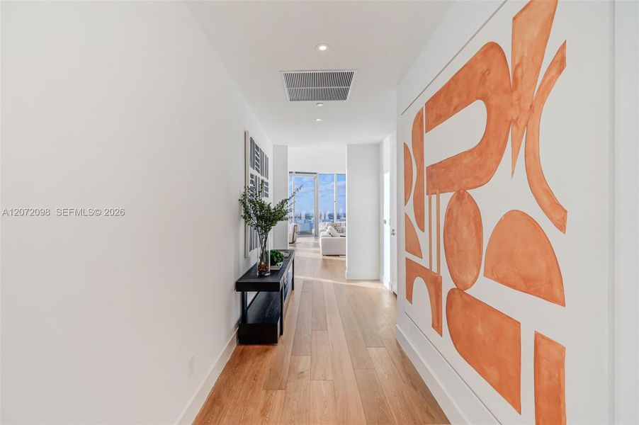 Furnished interior view inside a new home in , Miami (Image 16).